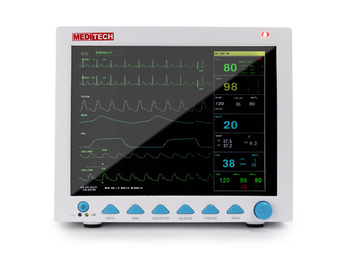  麦迪特 Monitor Ασθενή ECG, SPO2, NIBP, RESP, TEMP, PR.